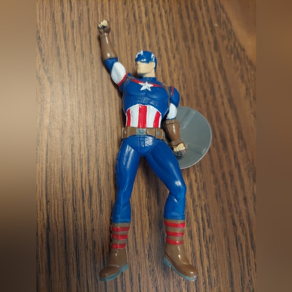 6" 4 Rubber Action Marvel Action Figures (Hulk, Captain America, Black  GR31017C - Picture 4 of 11